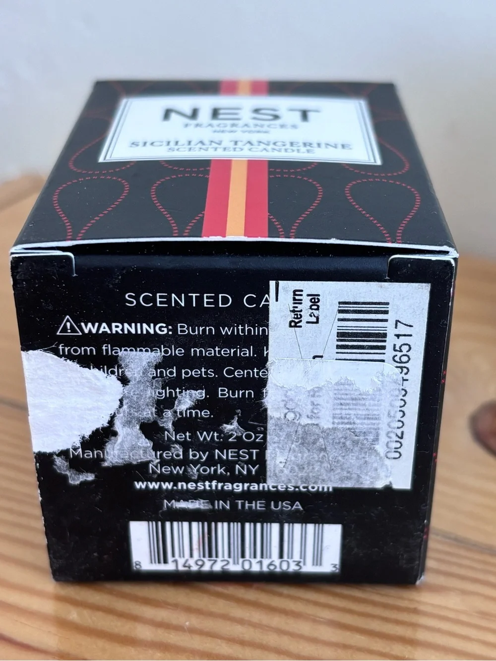 NEST Sicilian Tangerine Votive Candle NIB NEW 2oz